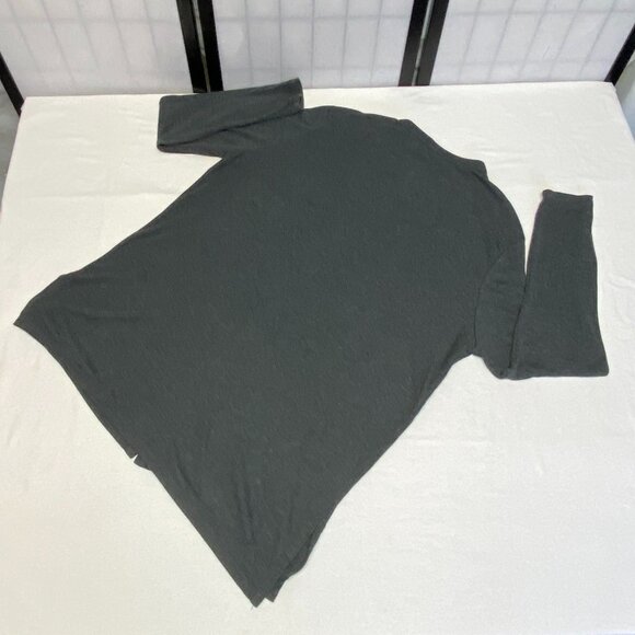 Hunt Club Grey Cardigan Sweater XLT Collarless Long Sleeve Lightweight Button Up - Picture 9 of 12